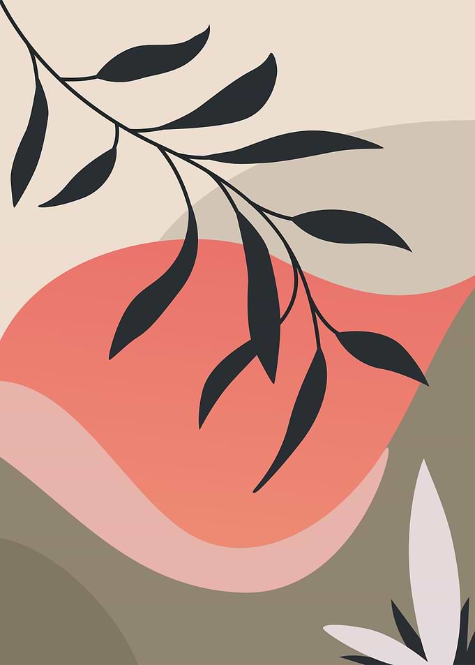 Boho Minimal Leaf