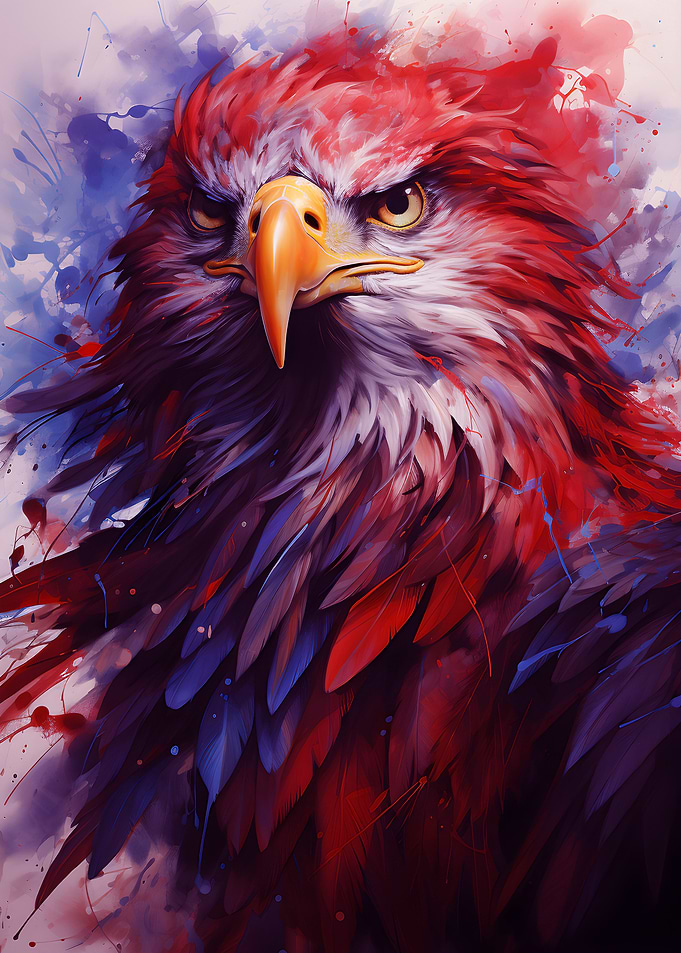 Bald Eagle USA Colors