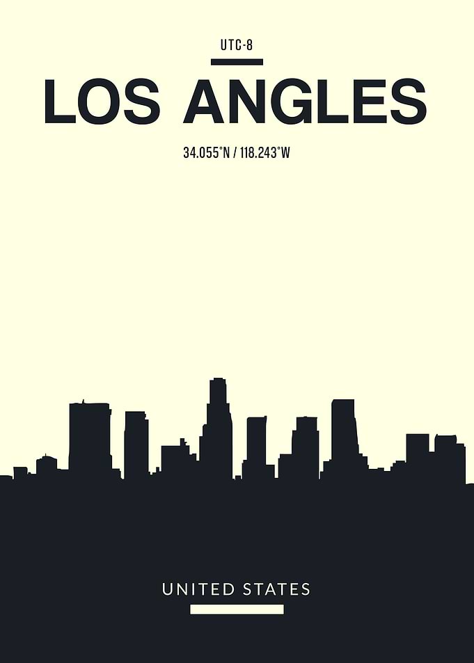 Los Angles USA Skyline