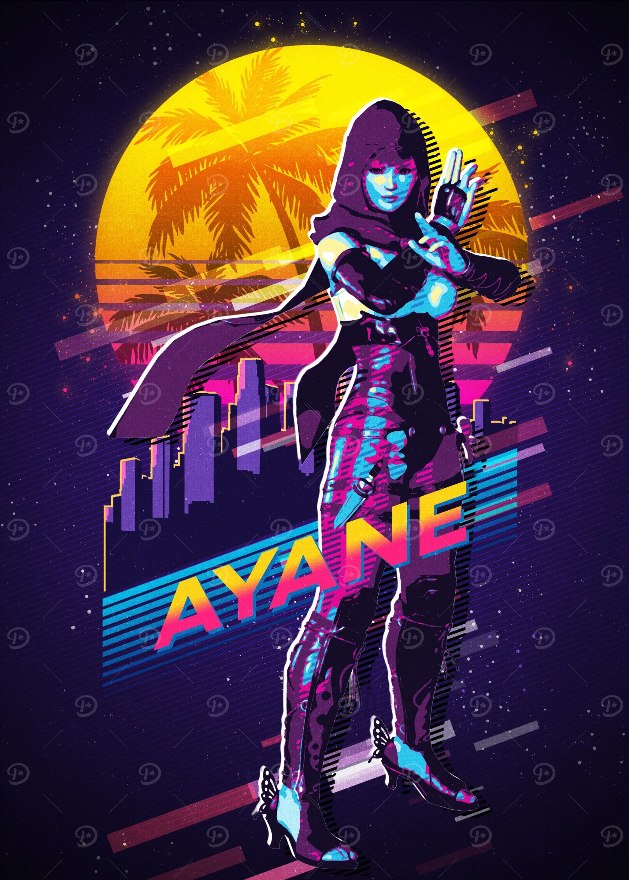gamign retro poster