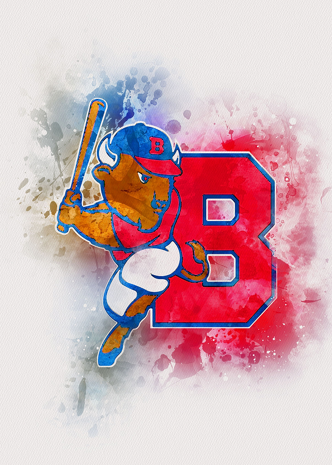 Buffalo Bisons watercolor