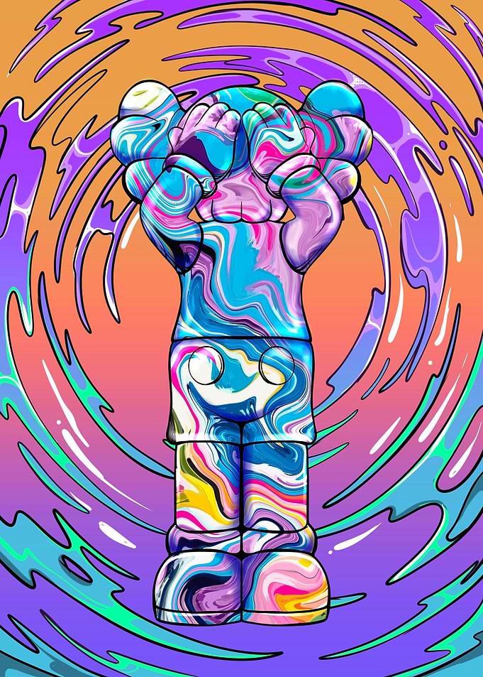 kaws pop art