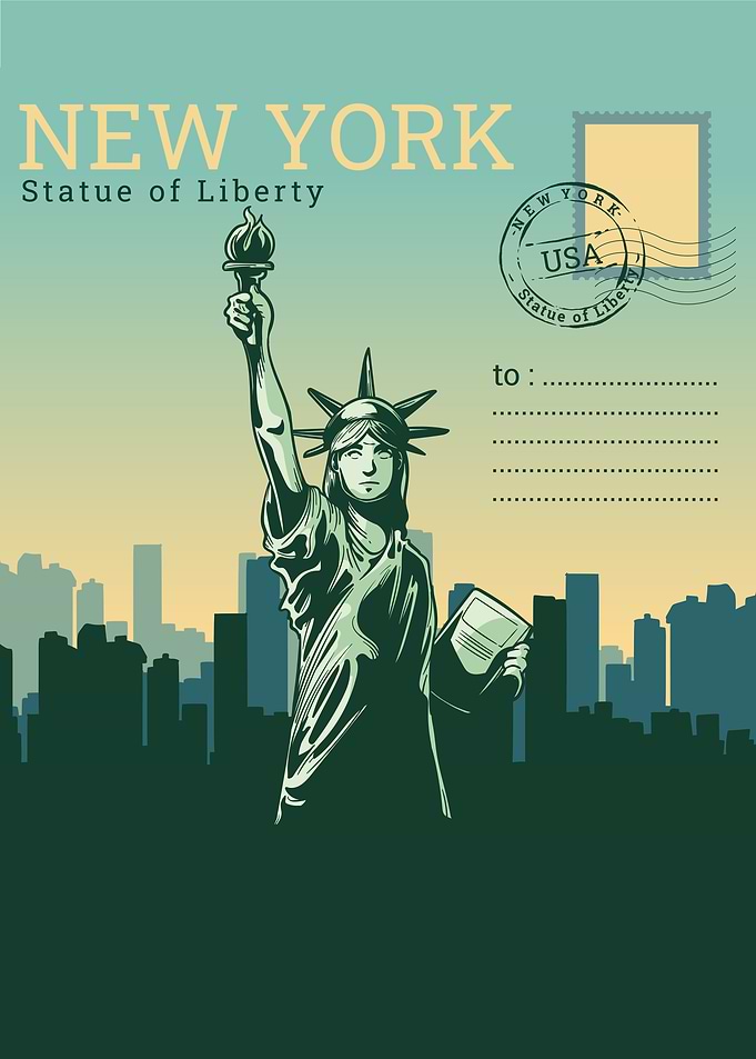 New York stage of liberty