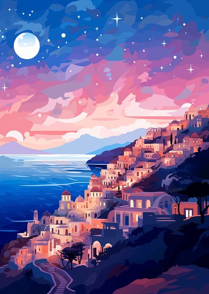 Greek Art Greece Evening