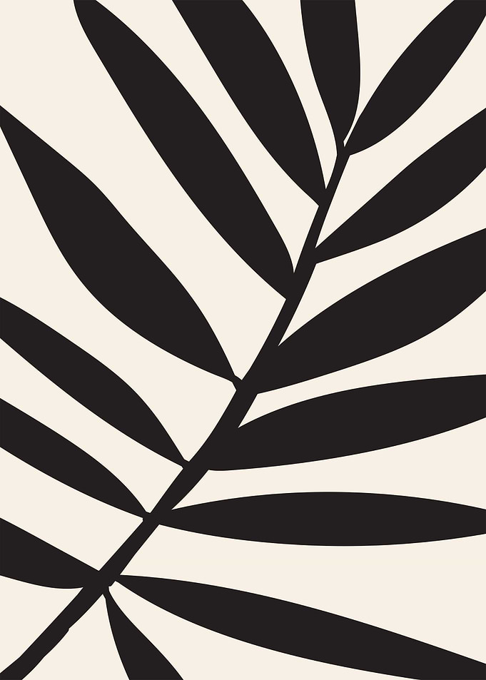 Tropical leaves Boho Art