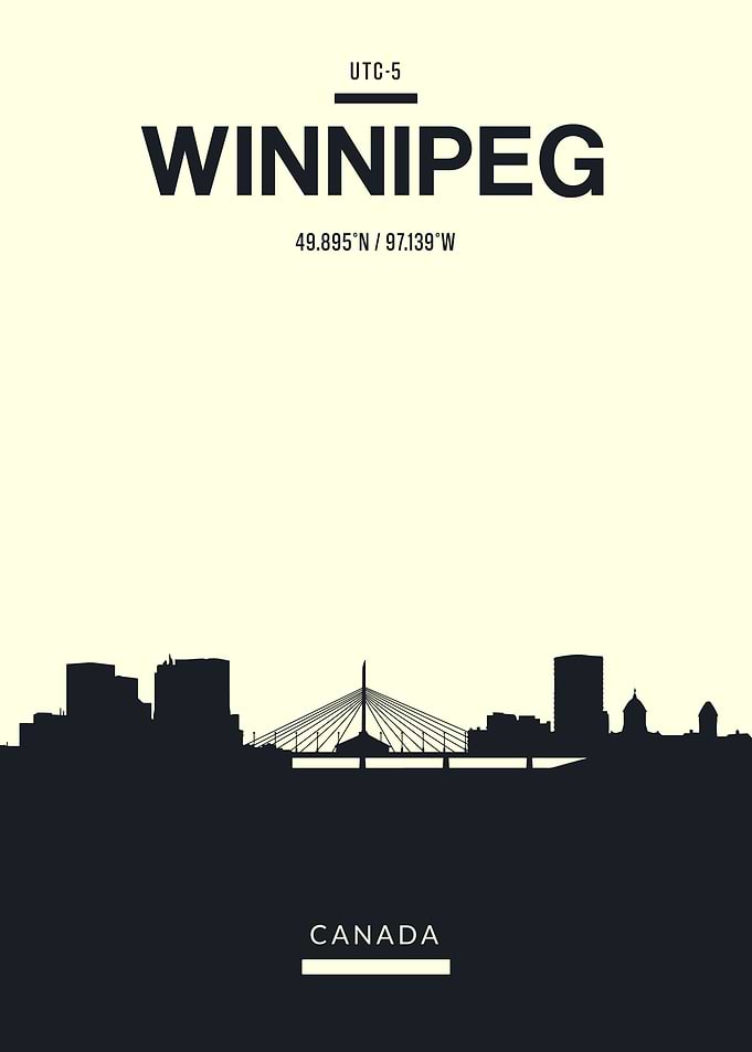 Winnipeg Canada Skyline