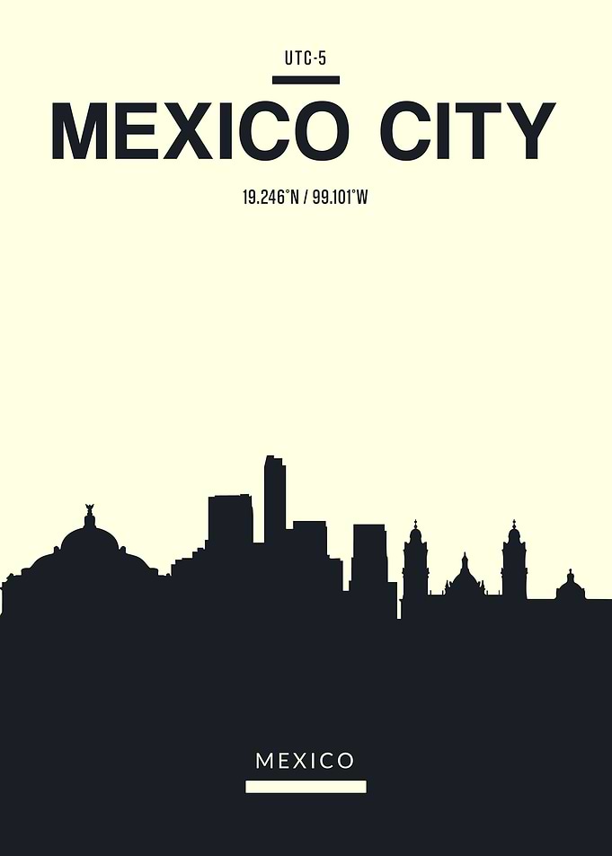 Mexico City Skyline