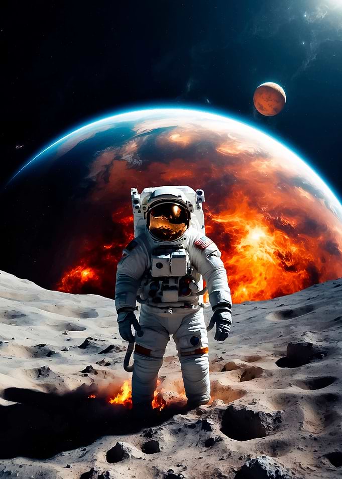 Astronaut on the Moon