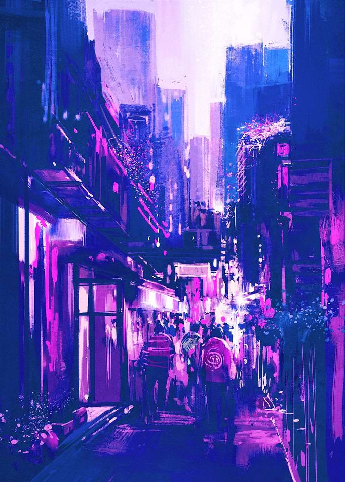 Urban Alley Cyberpunk