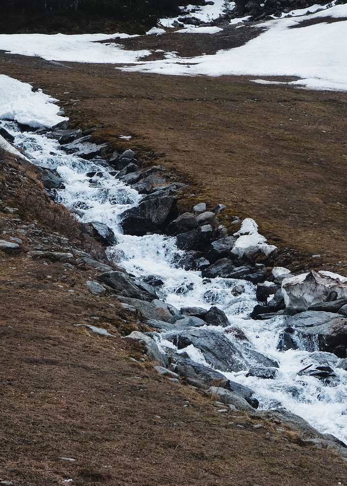 Spring Thaw Stream Flow