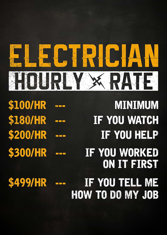 Funny Electrician Wall Art