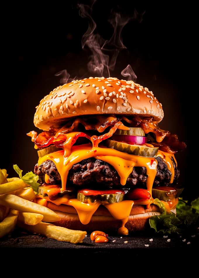Burger with Fries