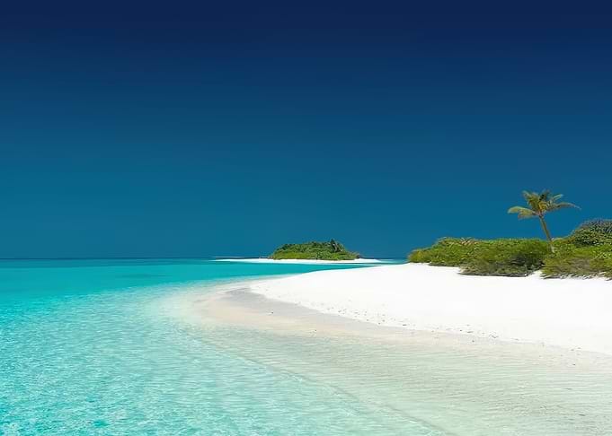 Blue sky landscape