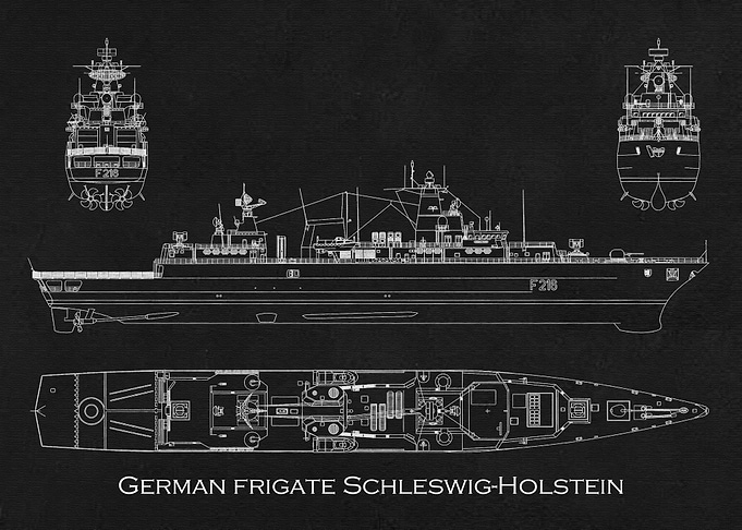 German frigate Schleswig