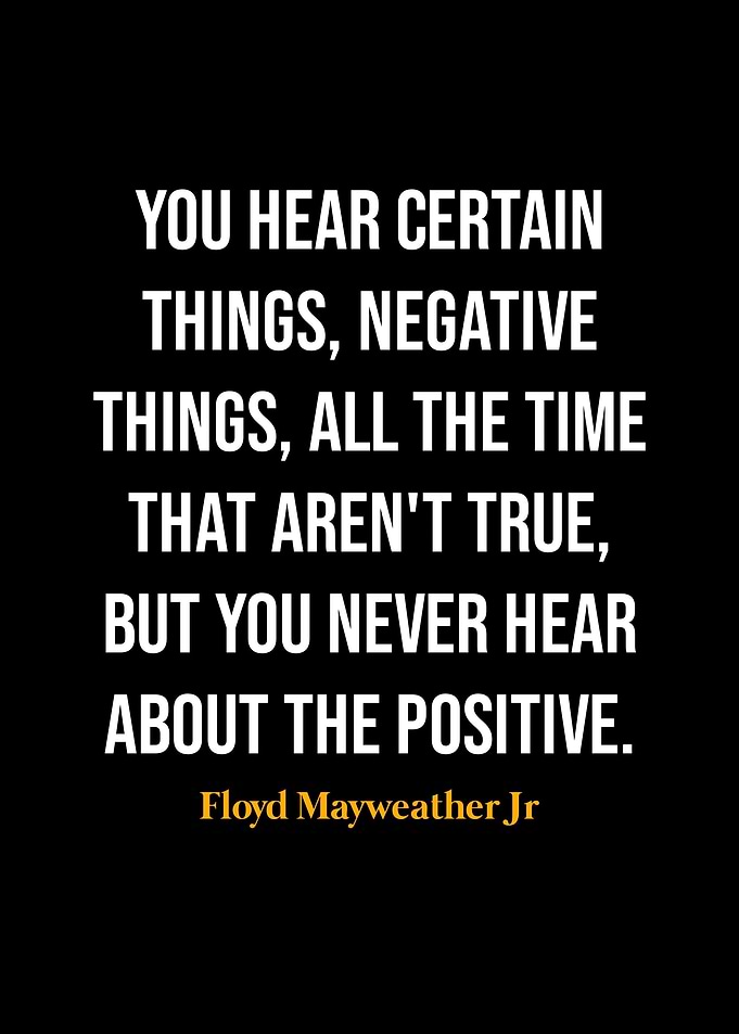 Floyd Mayweather Jr Quotes