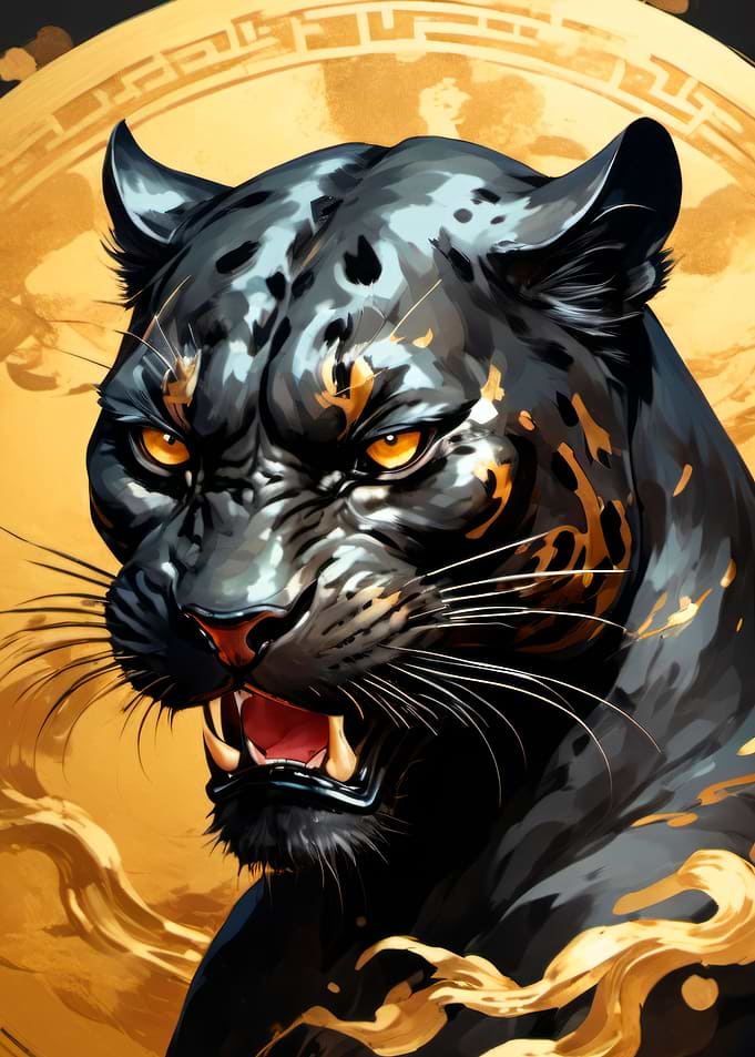 japanese panther art