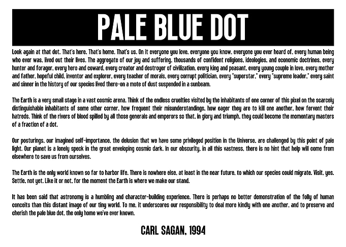 Pale Blue Dot