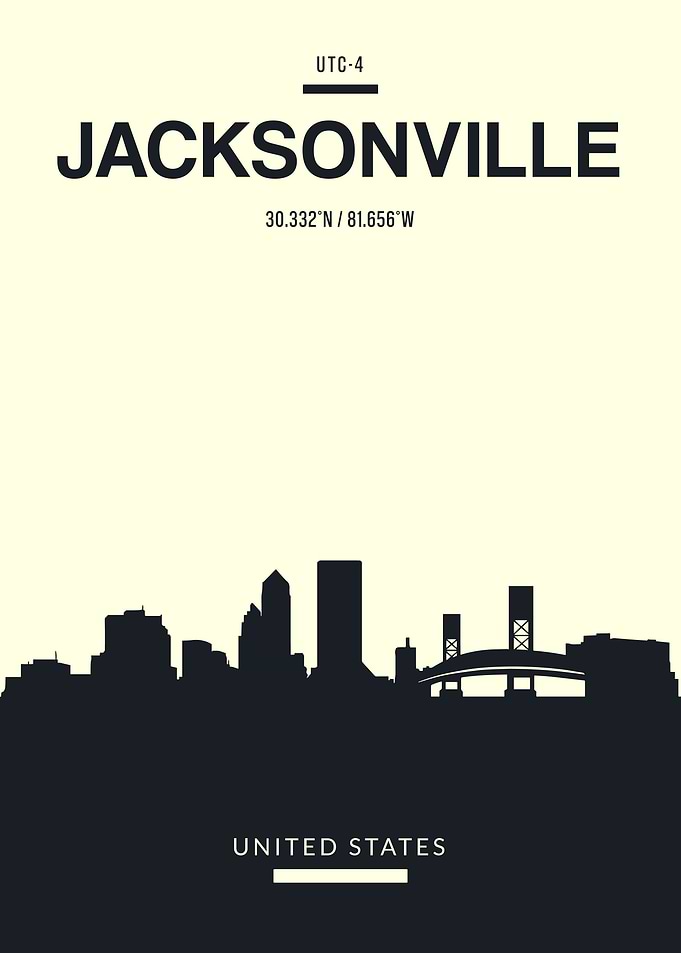 Jacksonville USA Skyline
