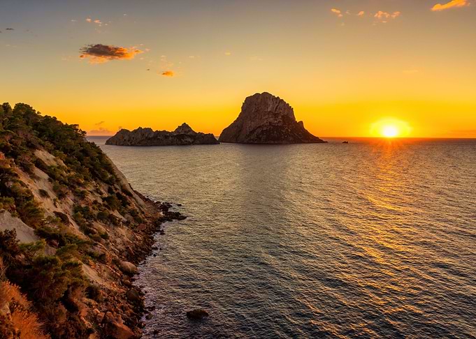 Es vedra sunset landscape