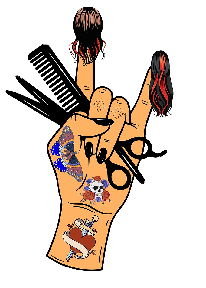 Hair Dresser Rock Hand Art