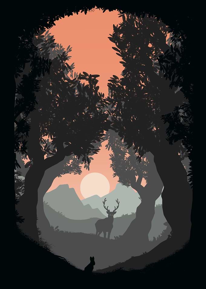 deer in the forest
