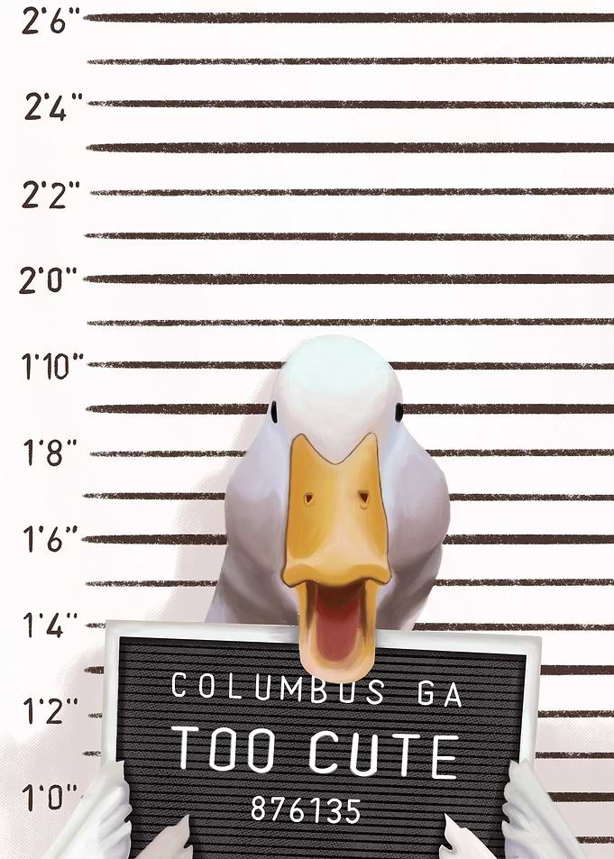 Duck Mug Shot