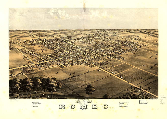Romeo Michigan 1868