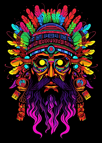 Aztec Mask Neon