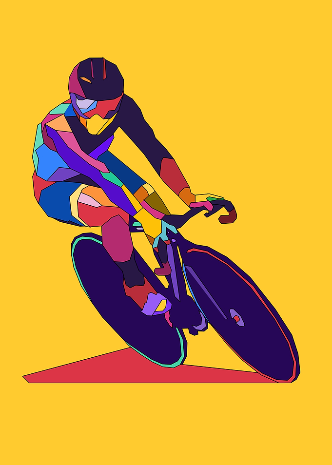 Track Cycling Pop Art