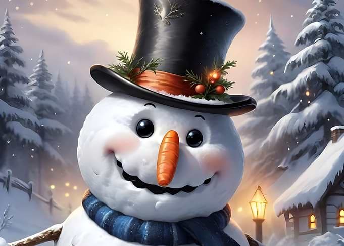 Cheerful Snowman