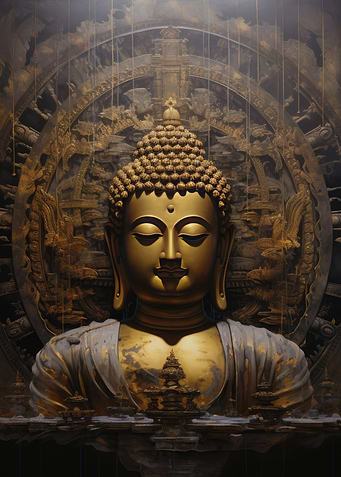 Buddha In Lotus Flower