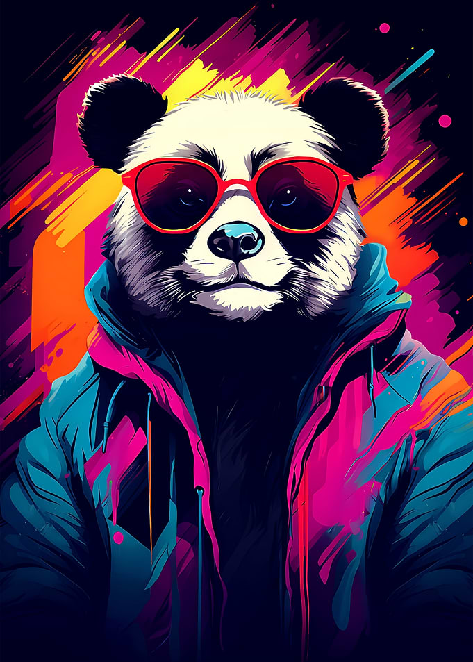 Cool Trendy Giant Panda