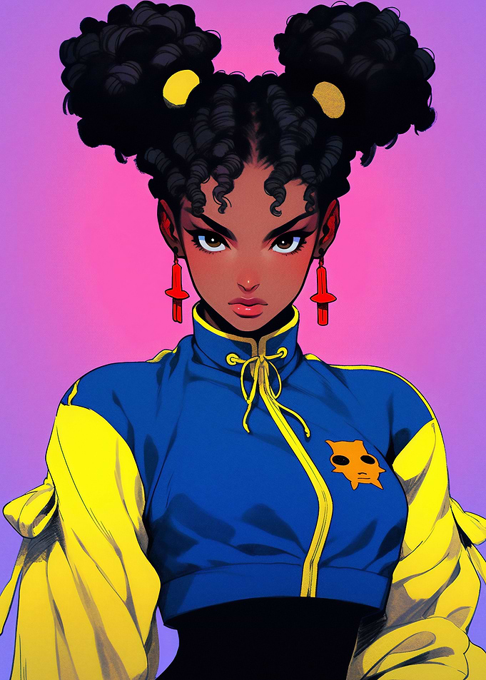 Vintage Neon Fighter