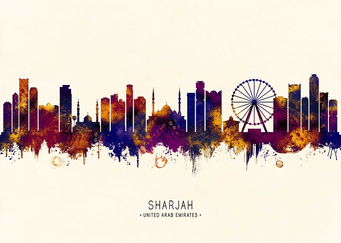 Sharjah UAE Skyline