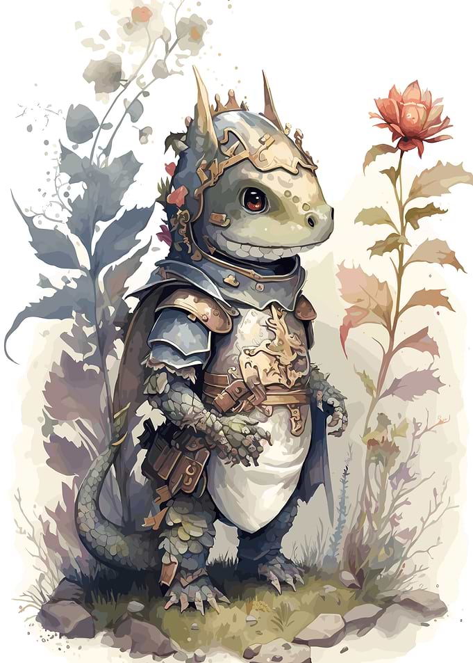 Dragon Charming Kid Art