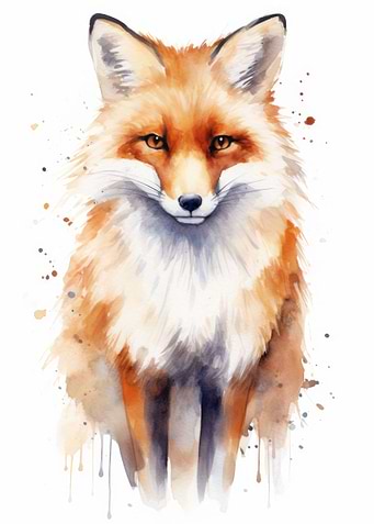 Fox Watercolor