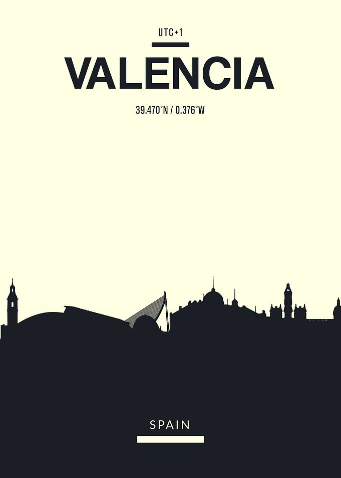 Valencia Skyline Spain