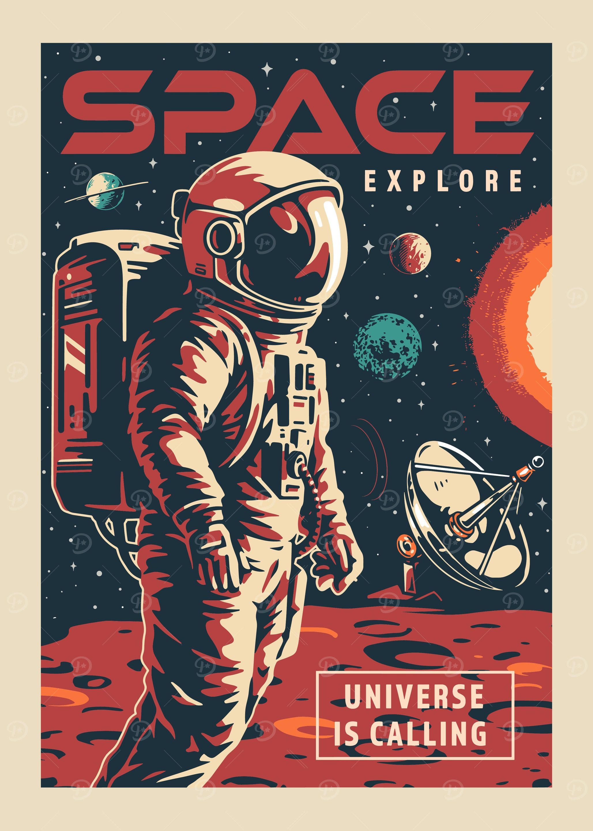 Space Astronaut Vintage