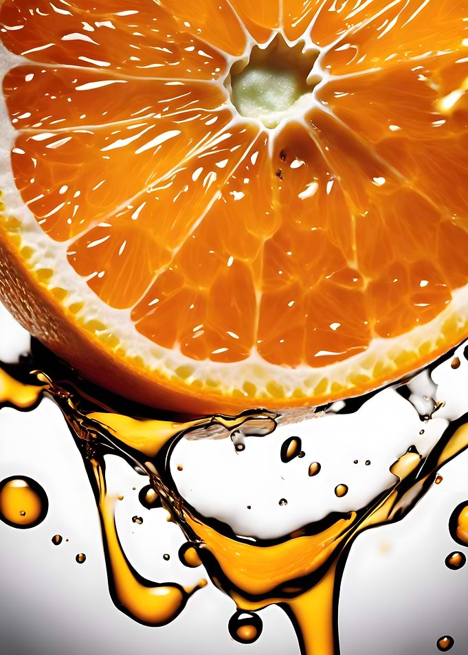 orange juice splash art