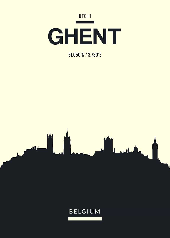 Ghent Skyline Belgium