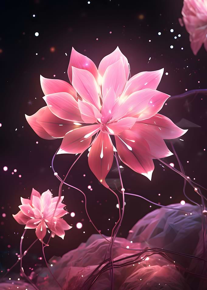 Beautiful magical flower