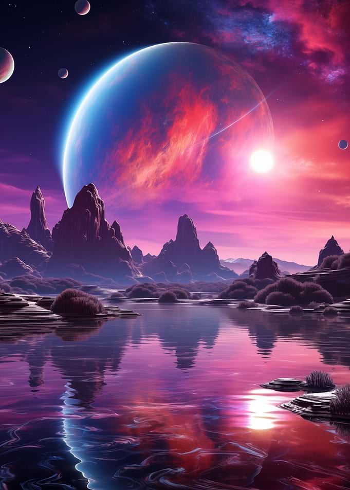 Pink And Purple Reflection