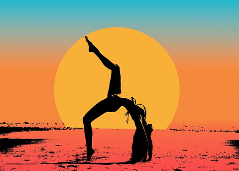 Sunset Serenity — metal poster wall art