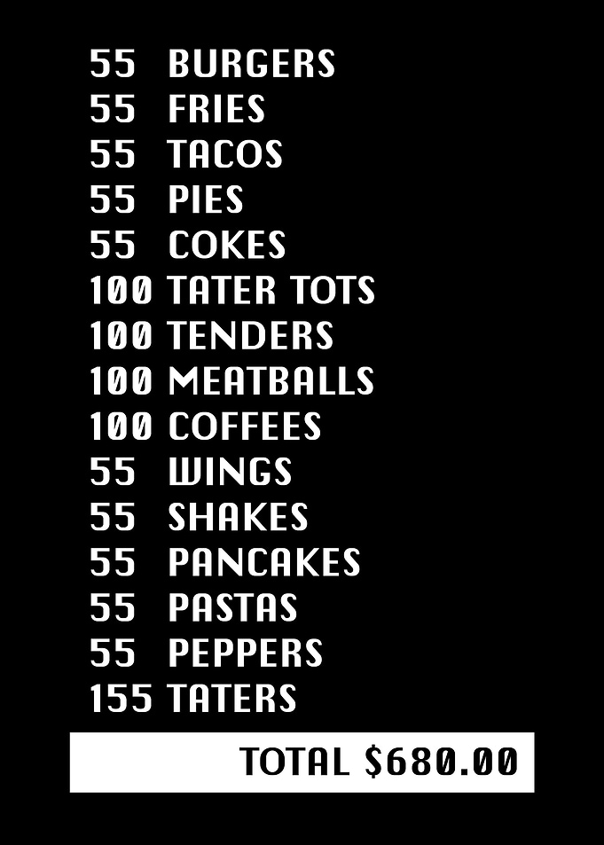 55 Burgers 55 Fries