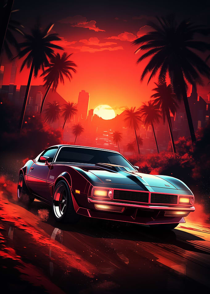 Moonlit retrowave