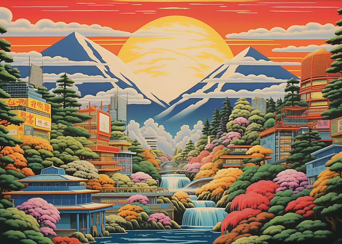 Picturesque Japan Nature