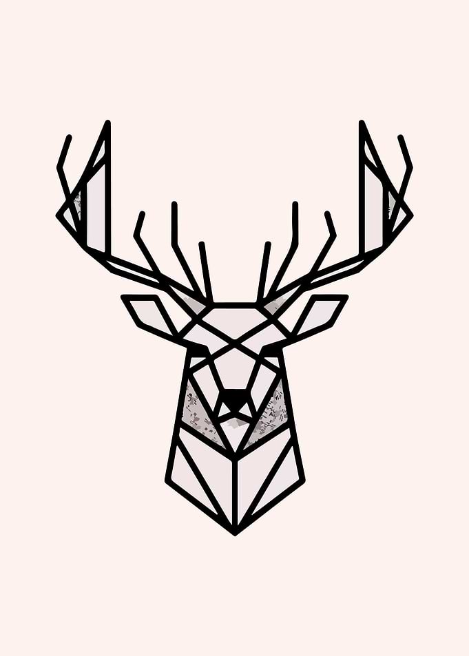 Deer Geometric Design