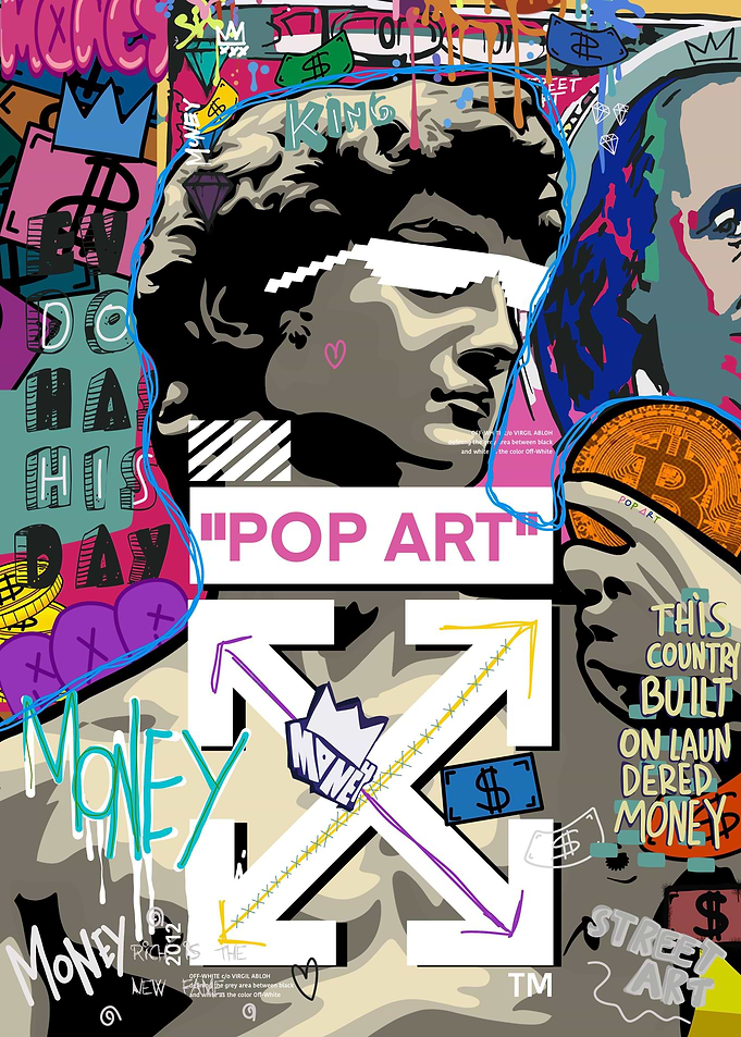 Pop art graffiti