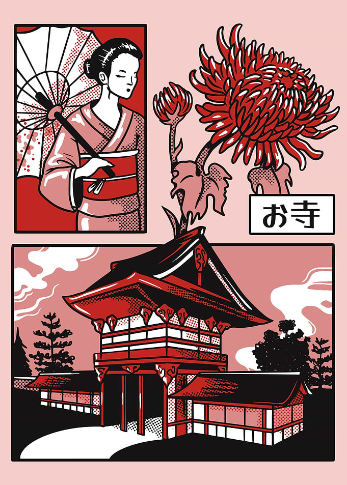 Japanese Temple Geisha