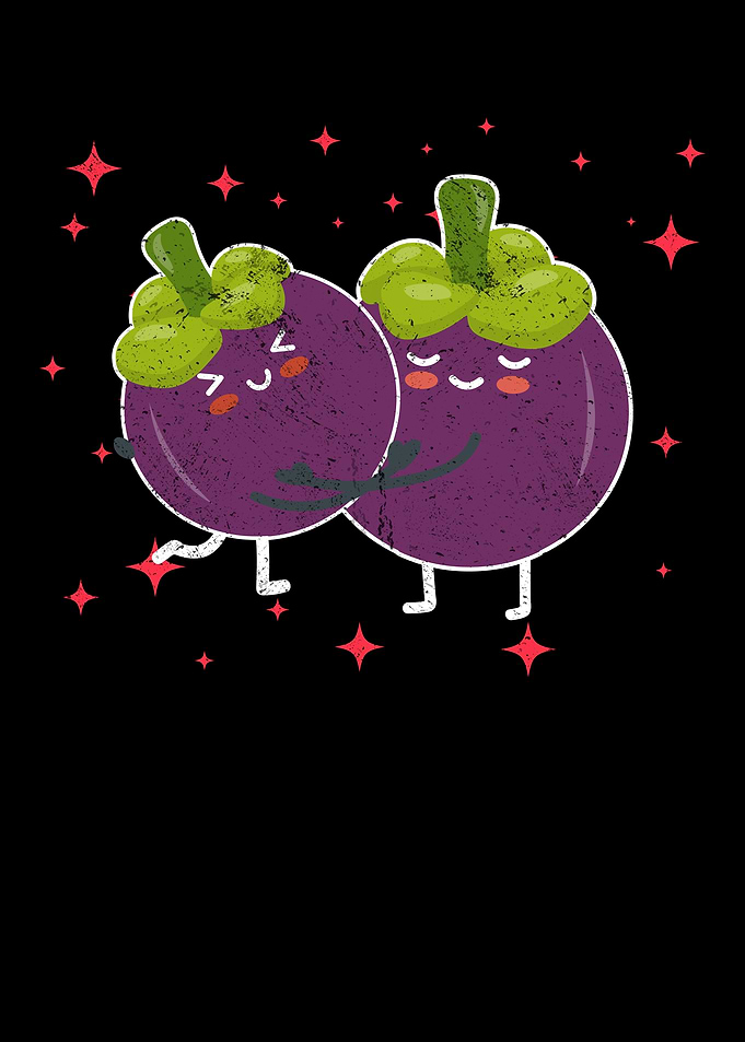 Cute Mangosteen Couple